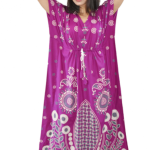 BDROX Damon Print Purple Kaftan Nighty
