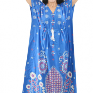 BDROX Damon Print Light Blue Kaftan Nighty