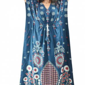 BDROX Damon Print Blue Kaftan Nighty