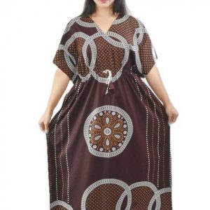 BDROX Pure Cotton Brown Kaftan Nighty