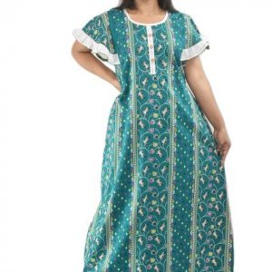 Sea Green Round Neck Butterfly sleeves