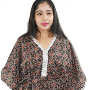 Black short kaftan