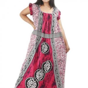 Maroon square neck Pleated Sleeve