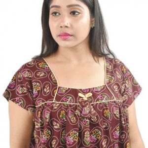 Maroon Square Neck Short Sleeve with chord