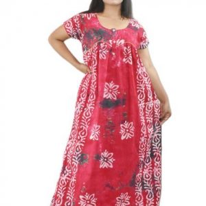 Pink Pure cotton Round Neck Chord With Front Button