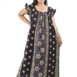 Black Sqrare Neck Pleated Sleeve