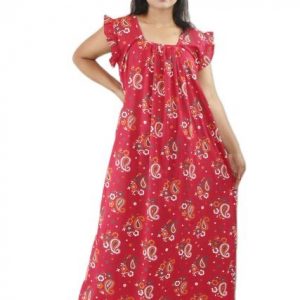 Pink Square Neck Pleated Sleeve