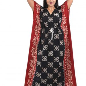 Navy Blue Pure Cotton Kaftan