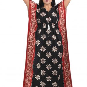 Navy Blue Pure Cotton Kaftan