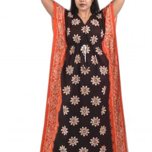 Black Pure Cotton Kaftan