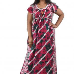 Pink Round Neck Lace Detail