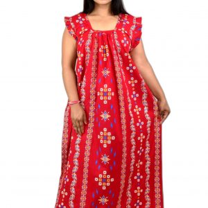 Pink Square Neck Pleated Sleeve