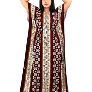 Maroon Indoneasin Kaftan