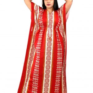 Red Indoneasin Kaftan