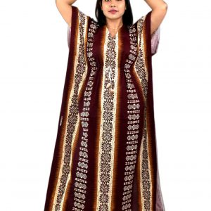 Maroon Indoneasin Kaftan