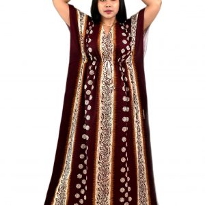 Maroon Indoneasin Kaftan