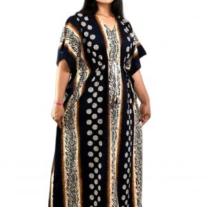 Blue Indoneasin Kaftan