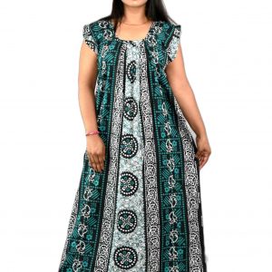 Green Procian pleat Nighty