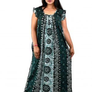 Green Procian pleat Nighty