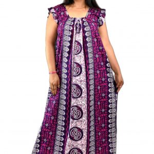 Purple Procian pleat Nighty