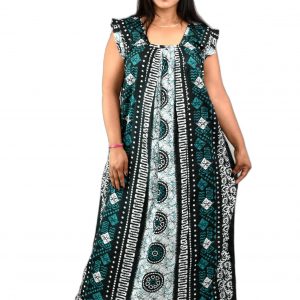 Green Procian pleat Nighty