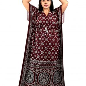 Maroon Indoneasin Kaftan