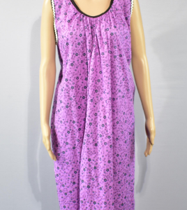 BDROX Cotton Purple Maxi Nighty_