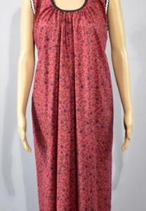 BDROX Cotton Marron Maxi Nighty
