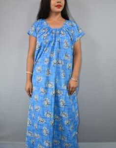 BDROX Dull Cotton Maxi Nighty