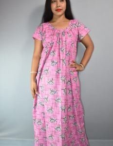 BDROX Dull Cotton Maxi Nighty