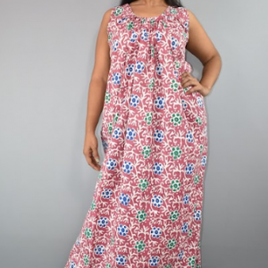 BDROX Cotton Pink Maxi Nighty #MEESHOBFCNGF00000000705