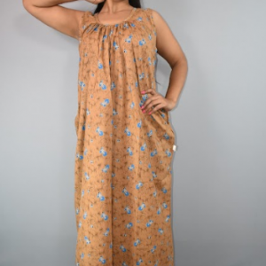 BDROX Cotton Brown Maxi nighty meesho BFCNPLF0000000726