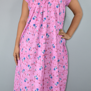 BDROX Cotton Pink Maxi Nighty#BFCNP0F0000000712