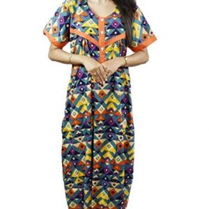 BDROX cotton Maxi Nighty with Blue arrow Printed_Meesho#4oYmhtLy_Amazon#BDROX50CNH_ATB