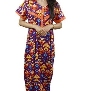 BDROX cotton Maxi Nighty with Purple arrow Printed_Meesho#nPWIMLmg_Amazon#BDROX50CNH_ATP