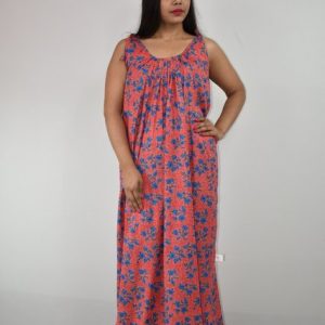 Cotton Peach Ribbon nighty
