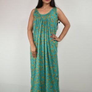 Cotton Green Ribbon Nighty
