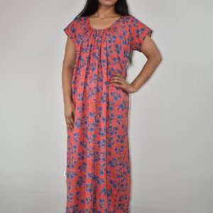 Cotton Peach Maxi nighty