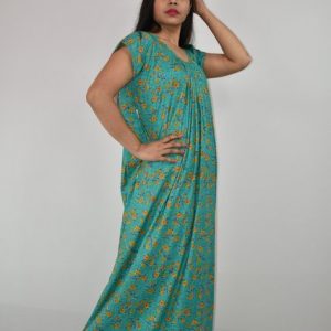 Cotton Green Maxi Nighty