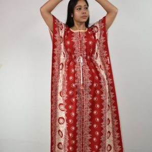 Indonesian Kaftan Nighty Red