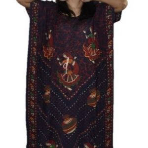 BDROX Gujri Big Matka  Printed Blue Kaftan Nighty_Meesho#-bLL8KCh_Amazon#BDROX54GKWM_B