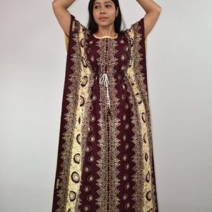 Indonesian Kaftan Nighty Maroon