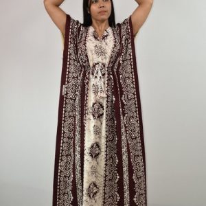 Indonesian Kaftan Nighty Maroon