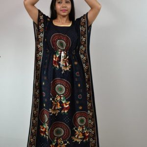 Gujri Kaftan Nighty Blue