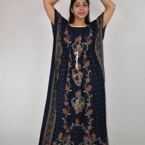 Gujri Kaftan Nighty Blue
