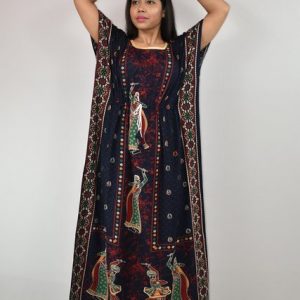 Gujri Kaftan Nighty Blue