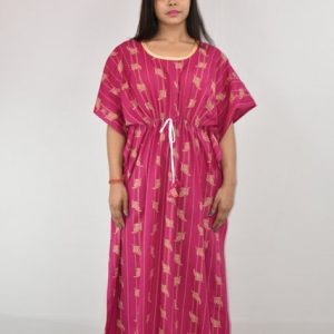 BDROX Cotton Purple Kaftan Nighty