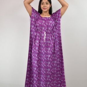 BDROX Purple Kaftan Nighty