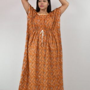 BDROX Yellow Kaftan Nighty