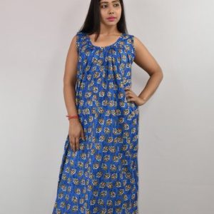 Purple Cotton Maxi Nighty